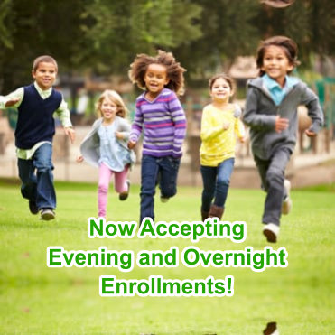 children running in the playground